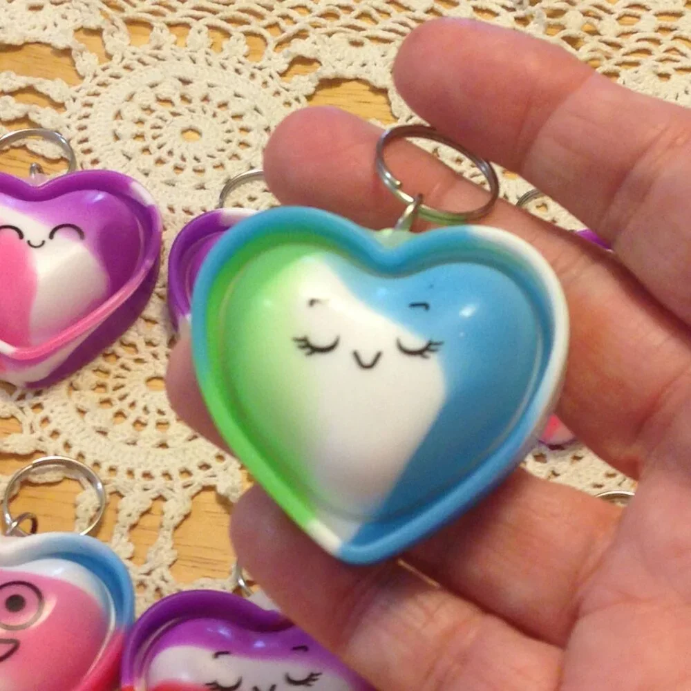Party Favors or Stocking Stuffers bundle, cute bubble keychains